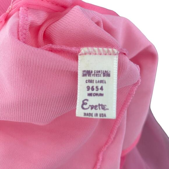 Evette Vintage 1960s Rosette Pink Bubblegum Barbie Nightgown size medium USA - Picture 8 of 8